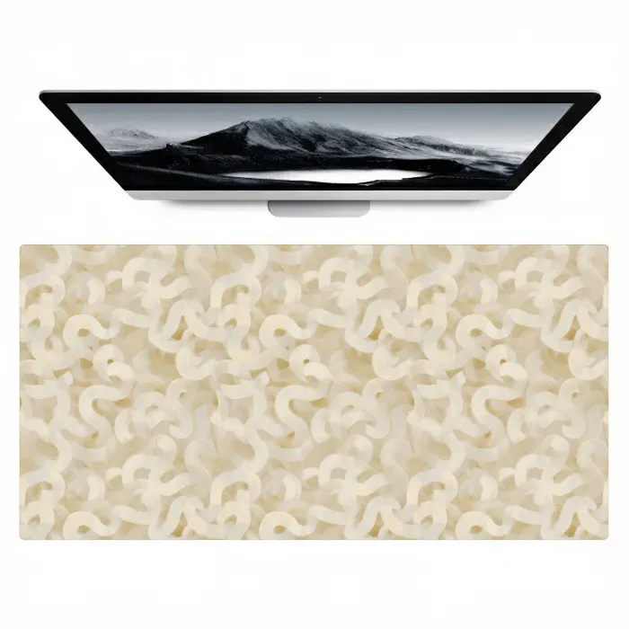 Abstract - Lijnen - Beige Muismat XXL klein 681 -zzz3d