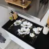 Bloemen - Wit - Abstract Inductie beschemer met haakjes klein -sfeer1