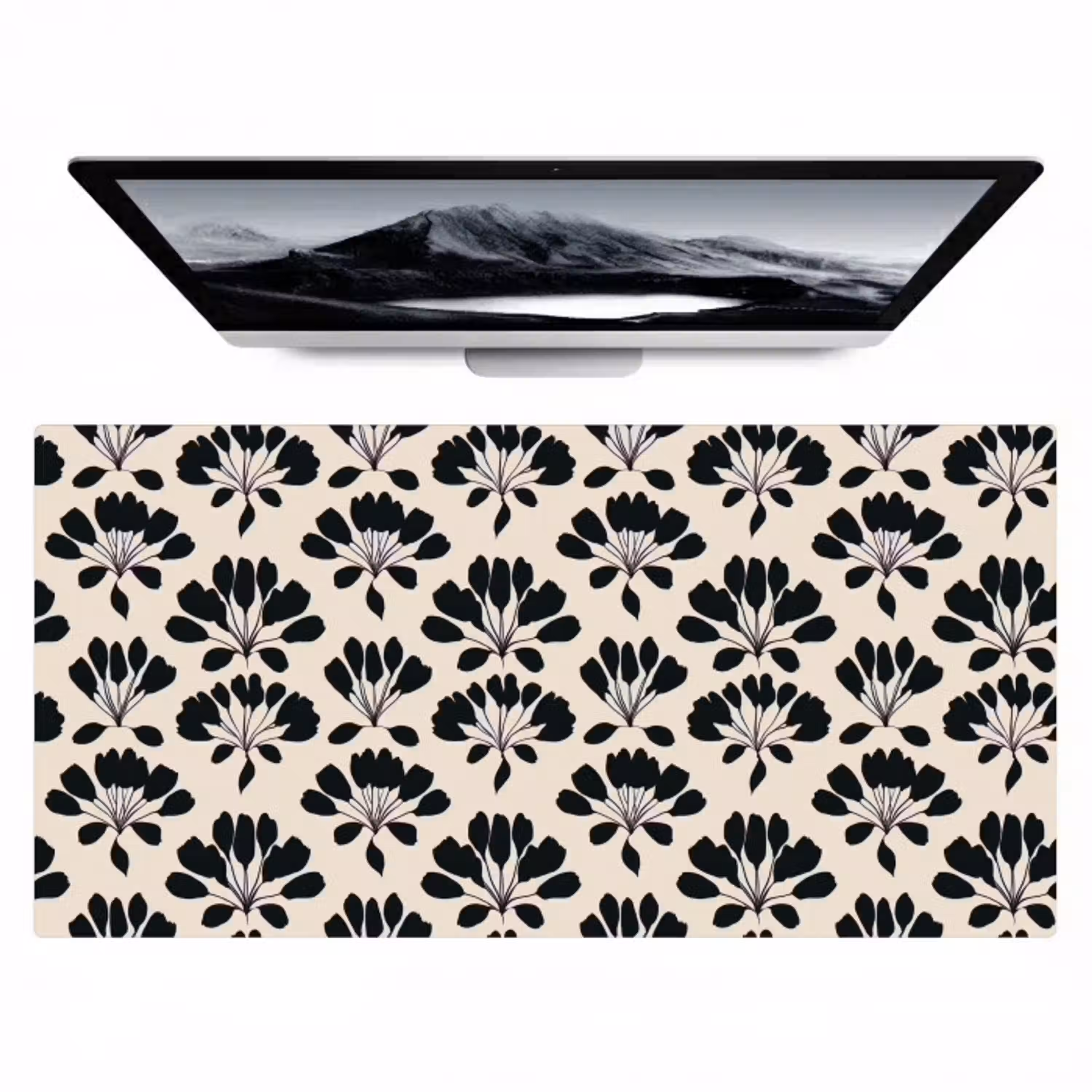 Abstract - Patroon - Zwart Muismat XXL klein 681 -zzz3d