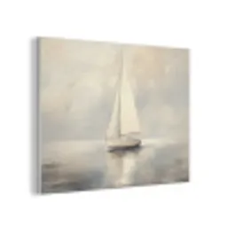 Zeilschip - Zee - Bewolkt PET vilt klein -3d