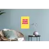 Geel - Valentijn - Tekst Muursticker klein -plant
