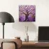Levensboom - Boom - Paars - Goud - Modern aluminium wit klein -sfeer5