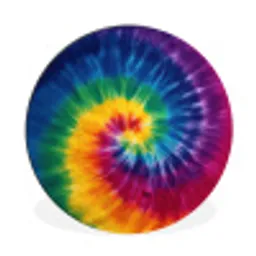 Regenboogkleuren - Spiraal - Kleurrijk Wandcirkel aluminium klein -3d
