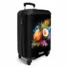 Street art van kokosnoten en kleurrijke bladeren NBS - Handbagage koffer - Unisex middel -productfoto_3d
