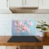 Takken - Bloesems - Roze keuken achterwand spatscherm klein -sfeer2