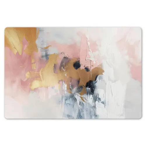 Abstract - Pastel kleuren - Goud - Modern - Aesthetic Placemat vinyl groot -zzsfeer1_Kitchenyeah-website