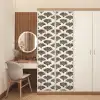Waaiers - Botanisch - Zwart - Beige deurposter klein 289 -sfeer3