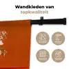 Vaas - Bloemen - Oranje Wandkleed katoen klein -sfeer2