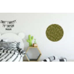 Landelijk - Bloemen -  Groen Wandcirkel aluminium klein 190 -kinderkamer