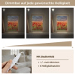 Zonsondergang - Klaprozen - Rood - Bloemen - Veld - Natuur Light Box met kabel (Tafellamp) klein -USP_dimbaarDE