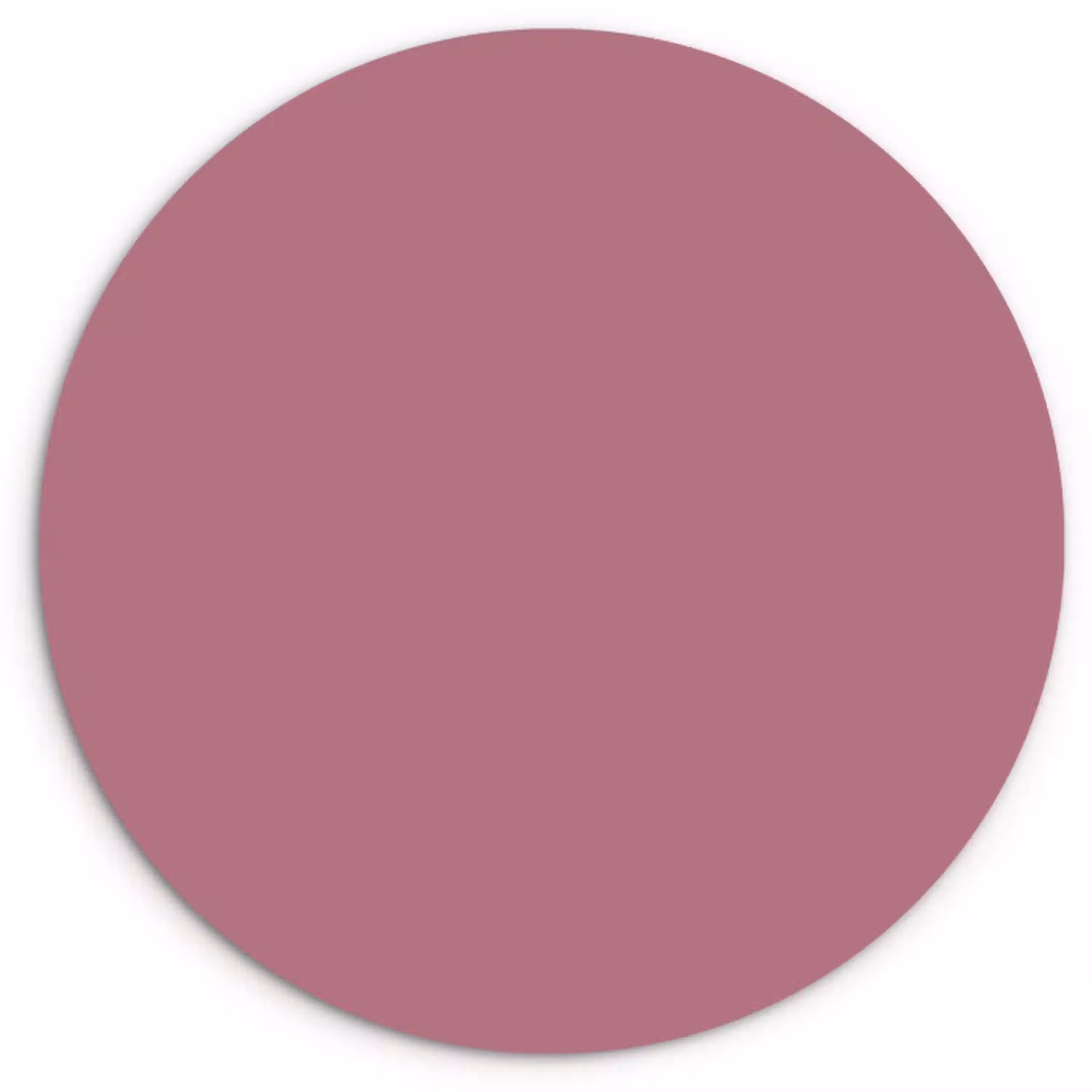 Antique - Mauve - Roze Wandcirkel kunststof plaat 5mm dik klein 188 -3d