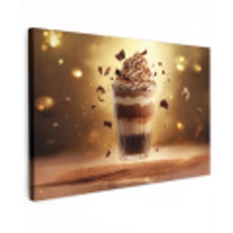 Dessert - Chocolade - Zoet - Eten Tuinposter op houten frame 2 cm dik klein -3d