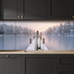 Steiger - Meer - Mist - Winter - Serene keuken achterwand 2 middel -sfeer1