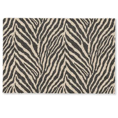Zebra - Klassiek - Zwart Deurmat klein 898 -zkaufland3d