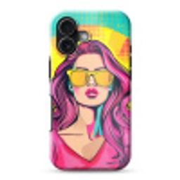 Zonnebril - Vrouw - Zonnig - Geel Toughcase MagSafe Apple iPhone 17 klein -3d