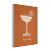 Cocktail - Oranje - Zomer - Quote PET vilt klein -3d