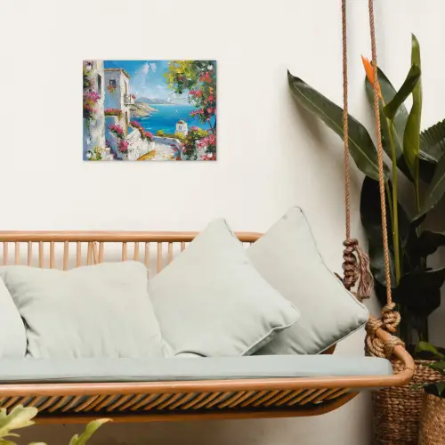 Landschap - Bloemen - Natuur - Zomer tuinposter los doek klein -sfeer7