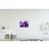Bladeren - Paars - Tropisch - Abstract textielposter latten blank klein -kinderkamer