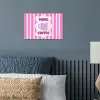 More coffee - Roze - Paars - Strepen - Mok poster papier klein -sfeer2
