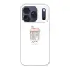 Lichtblauw - Huisje - Mama - Tekst Telefoonhoesje iPhone 17 Pro klein -3d