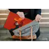 Oranje - Hoed - Vrouw laptophoes neopreen klein -tas