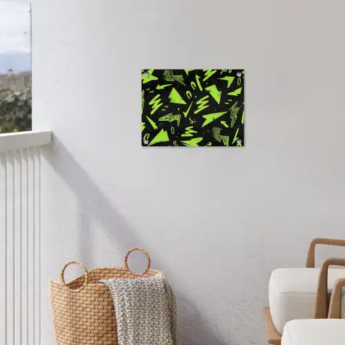 Gaming - Vormen - Pijlen - Abstract - Zwart tuinposter los doek klein -sfeer8