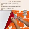 Patroon - Retro - Oranje keuken achterwand spatscherm klein 900 -spatscherm_NL