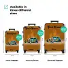 Blauwe auto met gele vlammen NBS - Handbagage koffer - Kinderen Unisex middel zzzzzzVergelijking_3EN