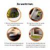 Dieren - Neon - Groen - Panterprint Inductie beschermer vinyl 3mm klein 276 -zzzzzzz-td-werking