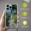 Kat - Vrouw - Bloemen - Huis Hoesje iPhone 16 Pro Max met koord klein -sfeer2_NL