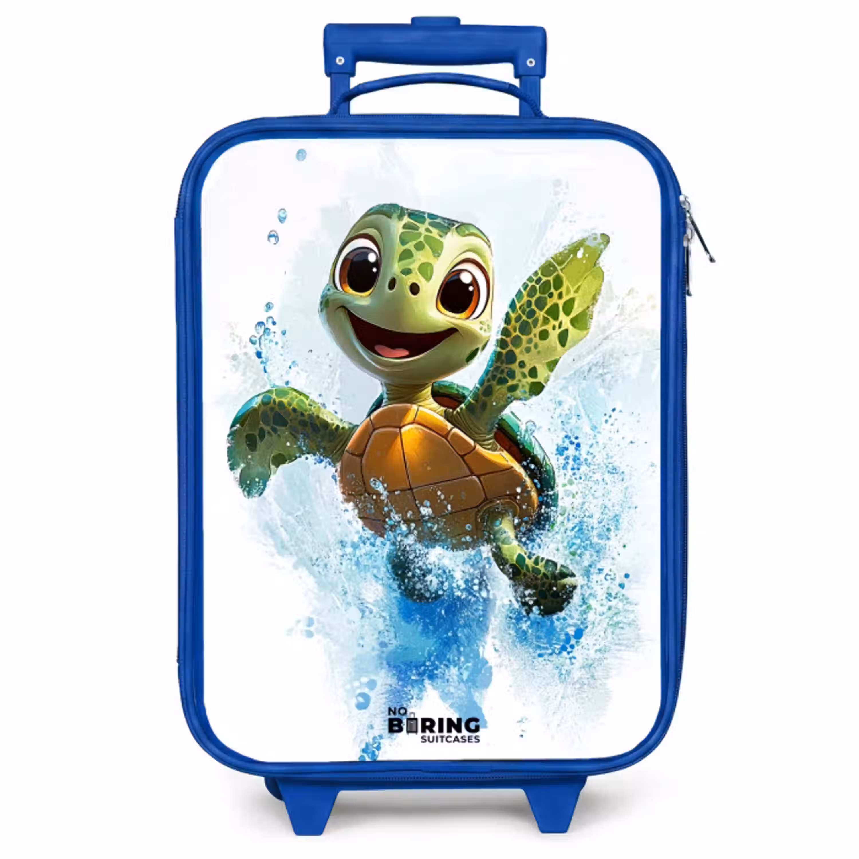 Schildpad - Water - Groen Kinderkoffer - Blauw klein -zzz_website3d