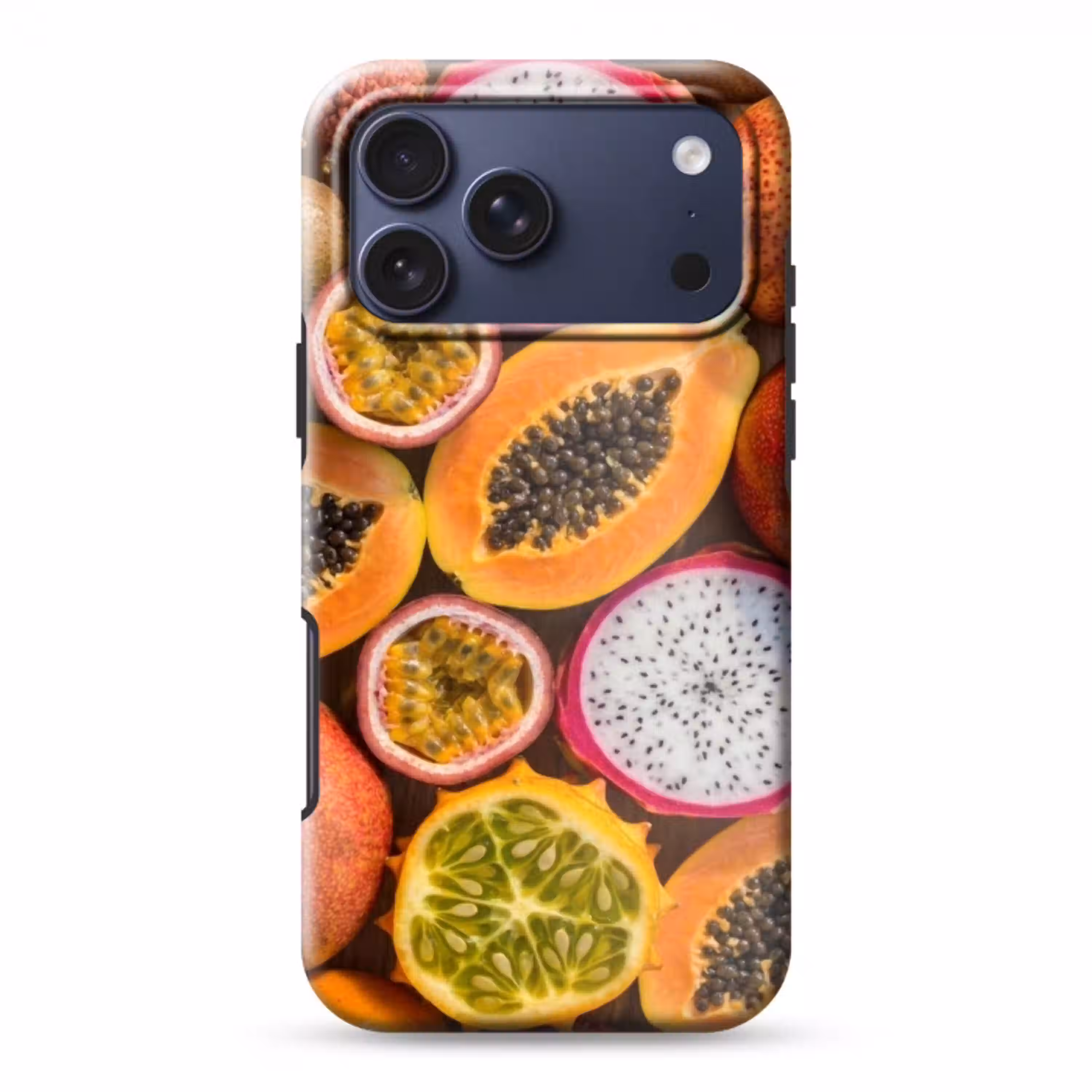 Fruit - Geopend - Tropisch - Eten - Kleurrijk Toughcase MagSafe Apple iPhone 17 Pro Max klein -3d