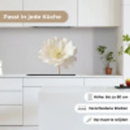 Bloem - Minimalistisch -Wit keuken achterwand 2 middel -sfeer4_DE