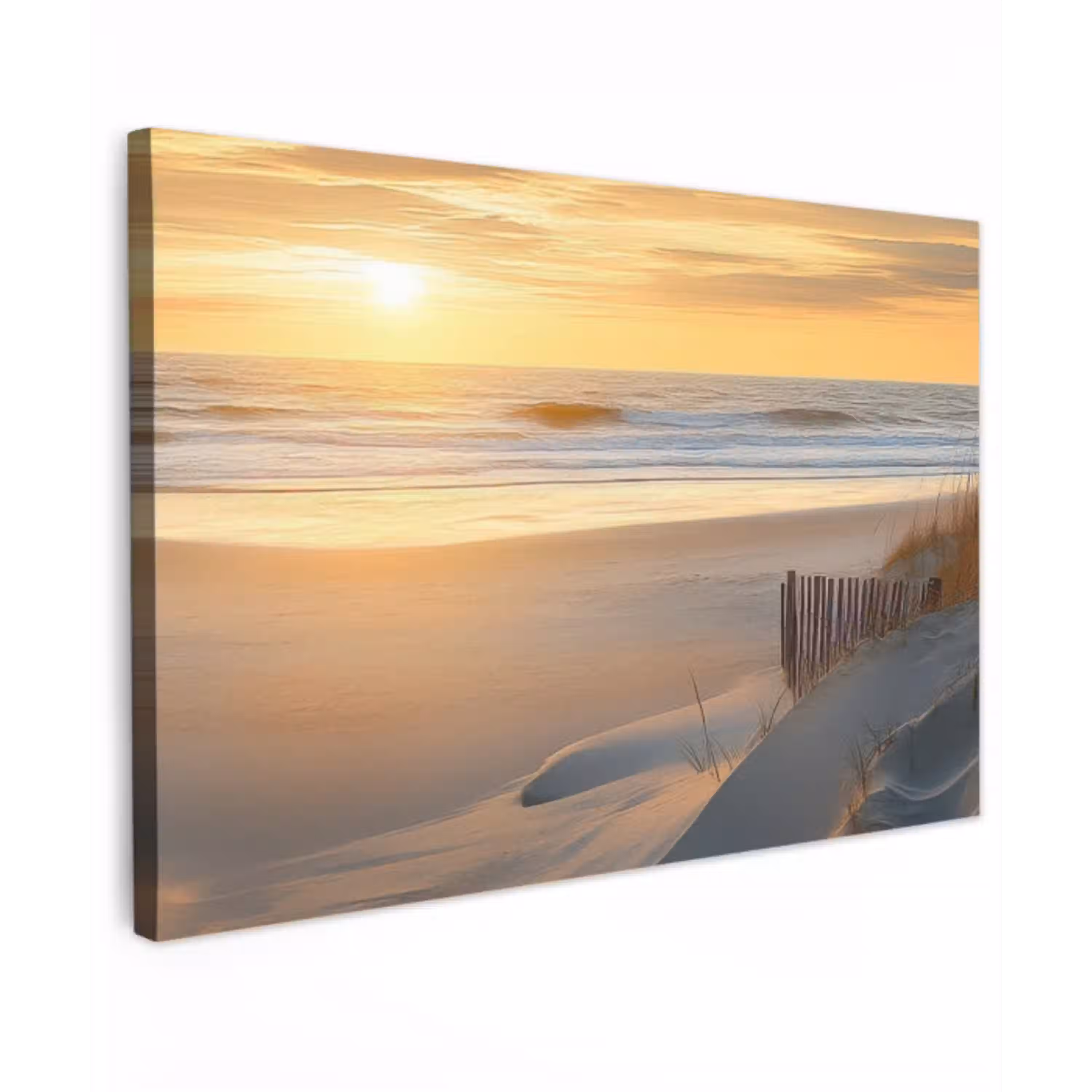 Strand - Duinen - Zonsondergang canvas 2cm klein -z3d