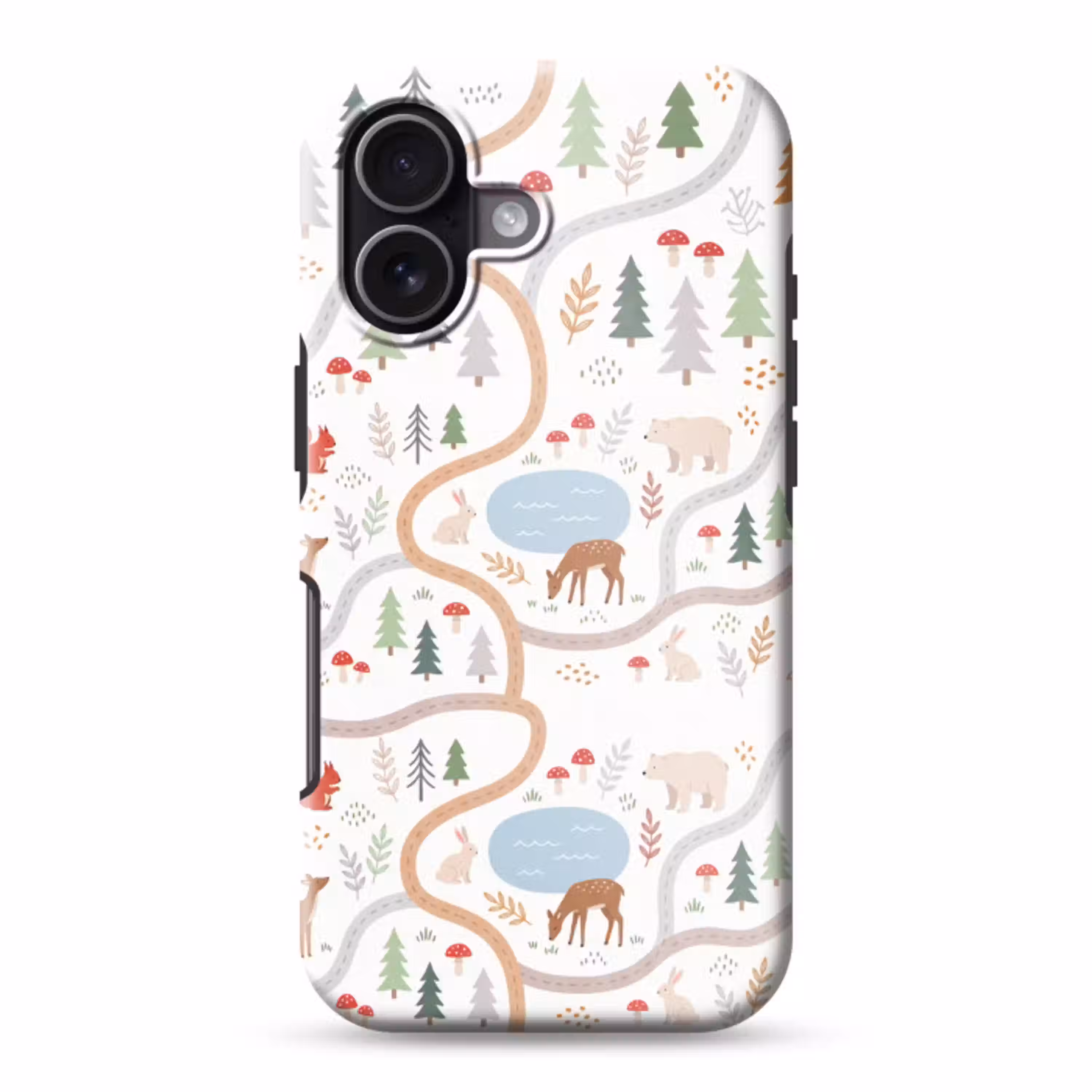 Dieren - Bos - Illustratie Toughcase MagSafe Apple iPhone 17 klein -3d