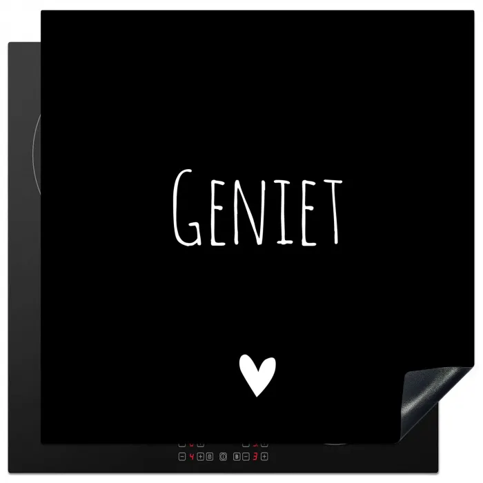 Spreuken - Quotes - Geniet Inductie beschermer vinyl 3mm middel -3d