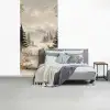 Bos - Herten - Winter - Sneeuw fotobehang vinyl groot -slaapkamer