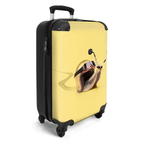 Escar-Go - Geel NBS - Handbagage koffer - Unisex middel -productfoto_3d