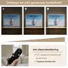 Pinguïn - Sneeuw - Landschap - Wit Light Box met batterij (Wandlamp kind) middel -USP_dimbaarNL