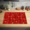 Illustratie - Kerstsymbolen - Rood Inductie beschermer vinyl 3mm klein 276 -sfeer5