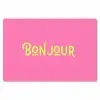 Roze - Groene Bonjour - art-deco Placemat vinyl groot -zzsfeer1_Kitchenyeah-website