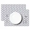 Oceaan - Koraal - Blauw - Wit Placemat vinyl groot 368 -zzsfeer2_Kitchenyeah-website