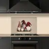 Kabouters - Kerst - Sneeuw - Puntmutsen keuken achterwand spatscherm klein -sfeer1