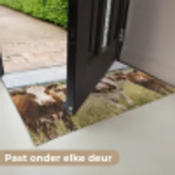 Koeien - Portret - Weide - Boerderij - Nieuwsgierig Deurmat klein -USP_NL