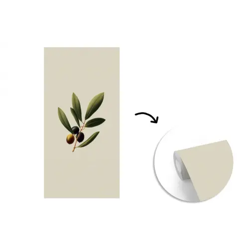 Olijftak - Donkergroen - Olijven fotobehang vinyl groot -3d