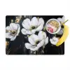 Bloemen - Wit - Abstract Placemat vinyl groot -zzzproduct_Kitchenyeah-website