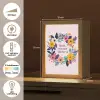 Bloemenkrans - Kleurrijk - Moeder Light Box met kabel (Tafellamp) klein -USP_NL