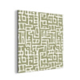 Grafisch - Patroon - Groen aluminium wit klein 46 -3d
