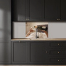 Champagne - Bed - Bubbels keuken achterwand 2 middel -sfeer1