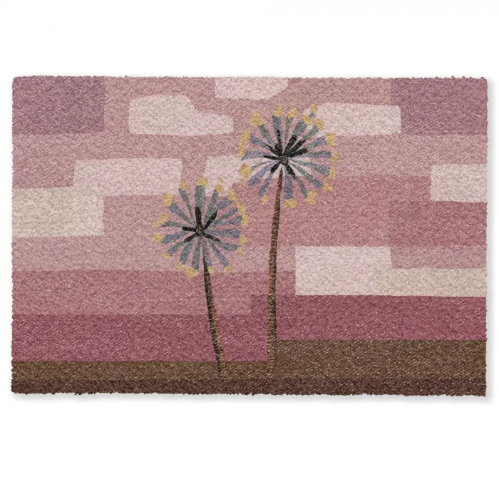 Illustratie - Bloemen - Vlakken - Abstract Deurmat klein -zkaufland3d